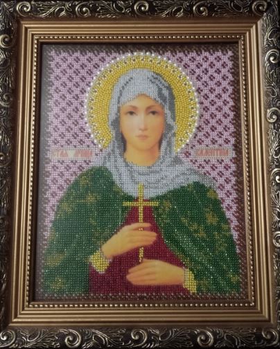 Икона мученицы Валентины, выполненная Марией Марингевич